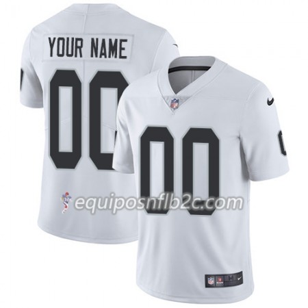 Camiseta Hombre NFL Oakland Raiders Personalizar Blanco